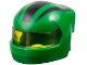 Part No: 7071pb17  Name: Minifigure, Headgear Helmet Formula 1 with Molded Trans-Yellow Visor and Printed Black Stripes Pattern