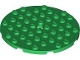 Lego part: Plate, Round 8 x 8 with Hole