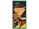 Part No: 87079pb0288  Name: Tile 2 x 4 with Yellow and Red 'DEFENDER', Figure with Stripes, and Smoke and Fire Pattern