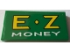 Part No: 87079pb0515  Name: Tile 2 x 4 with 'E Z MONEY' Pattern (Sticker) - Set 71016
