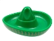 Part No: 90307pb01  Name: Minifigure, Headgear Hat, Mexican Sombrero with Gold Trim Pattern