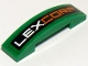 Part No: 93273pb069  Name: Slope, Curved 4 x 1 x 2/3 Double with 'LEXCORP' Pattern (Sticker) - Set 76045