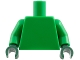 Part No: 973c100 Name: Torso Plain / Green Arms / Dark Green Hands Part No: 973c100 Name: Torso Plain / Green Arms / Dark Green Hands