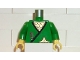 Lot ID: 355962795  Part No: 973pb0257c01  Name: Torso Castle Ninja Wrap, Dark Gray Dagger, Gold Star, Gold Scale Mail Pattern / Green Arms / Yellow Hands