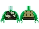 Lot ID: 405198695  Part No: 973pb1341c01  Name: Torso Tan and Dark Tan Turtle Shell, Dark Brown Belt and Straps Pattern / Green Arms / Green Hands