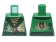 Part No: 973pb1573  Name: Torso Ninjago Robe with Dark Green Sash and Golden Power Emblem Pattern