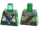 Part No: 973pb1668  Name: Torso Turtle Shell with Gauge and Blue Diving Bottles Pattern