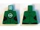 Lot ID: 163477595  Part No: 973pb1860  Name: Torso Muscles Outline with Green Lantern Logo on White Background Pattern