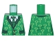 Part No: 973pb2592  Name: Torso Suit with Pockets, Tie, Shirt and Bright Green Question Marks Pattern