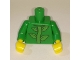 Part No: 973pb3822c01  Name: Torso with Bright Green Leaves on Stem Pattern (BAM) / Green Arms / Yellow Hands