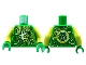 Part No: 973pb4630c01  Name: Torso Tunic, Lime and Yellowish Green Energy, Ninjago Logogram Letter L Pattern / Lime Arms / Green Hands
