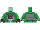 Part No: 973pb6547c01  Name: Torso SW Rebel A-wing Pilot with Dark Bluish Gray Vest, Black Front Panel, Breathing Apparatus with Straight Tube End Pattern / Green Arms / Black Hands