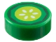 Part No: 98138pb443 Name: Tile, Round 1 x 1 with Dark Green, Lime and White Cucumber Slice Pattern Part No: 98138pb443 Name: Tile, Round 1 x 1 with Dark Green, Lime and White Cucumber Slice Pattern