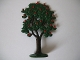 Part No: FTFruitA1  Name: Plant, Tree Flat Fruit Painted with Painted Apples with solid base (1950s version)