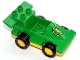 Lot ID: 367764868  Part No: duploracer01  Name: Duplo Car Formula One with Yellow Wheels and Yellow Number 1 Pattern