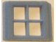 Part No: bwindow01  Name: Window 4 Pane for Slotted Bricks