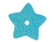 Lot ID: 33761265  Part No: clikits298pb01  Name: Clikits, Icon Accent Foil Star 8 1/4 x 8 1/4 with Textured Iridescent Pattern