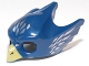 Part No: 12549pb05  Name: Minifigure, Headgear Mask Bird / Eagle with Yellow Beak and Silver Feathers Pattern