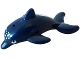Lot ID: 410872846  Part No: 13392pb05  Name: Dolphin, Friends / Elves, Jumping with Bottom Axle Holder with Light Aqua Eyes and White Heart and Spots Pattern