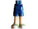 Part No: 1826fc00pb001  Name: Mini Doll Hips and Shorts with Molded Medium Tan Legs and Printed Lime Shoes with White Laces, Soles and Socks Pattern - Thin Hinge