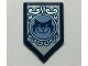 Part No: 22385pb169  Name: Tile, Modified 2 x 3 Pentagonal with Dark Blue Cat and White Background Pattern