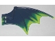 Part No: 23989pb04  Name: Dragon Wing 13 x 8 with Trans-Neon Green Trailing Edge Pattern