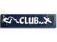 Part No: 2431pb0859 Name: Tile 1 x 4 with White 'CLUB', Airplane and Heart-Shaped Vapor Trail Pattern (Sticker) - Set 41343 Part No: 2431pb0859 Name: Tile 1 x 4 with White 'CLUB', Airplane and Heart-Shaped Vapor Trail Pattern (Sticker) - Set 41343