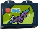 Part No: 3004pb363  Name: Brick 1 x 2 with LEGO Elves Set 41178 The Dragon Sanctuary Box Art Pattern (Sticker) - Set 42674