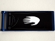 Part No: 30292pb018  Name: Flag 7 x 3 with Bar Handle with White Hand Banner Pattern (Sticker) - Set 10237