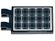 Part No: 30350bpb083  Name: Tile, Modified 2 x 3 with 2 Open O Clips with Silver and Dark Blue Solar Panel Pattern (Sticker) - Sets 60224 / 60225 / 60228 / 60257