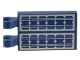 Part No: 30350bpb105  Name: Tile, Modified 2 x 3 with 2 Clips with Solar Panels Pattern