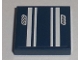 Lot ID: 374488287  Part No: 3068pb0298  Name: Tile 2 x 2 with White Stripes and '555' Pattern (Sticker) - Set 8194