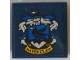 Part No: 3068pb1230  Name: Tile 2 x 2 with HP 'RAVENCLAW' House Crest on Dark Blue Background Pattern (Sticker) - Set 71043