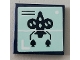 Part No: 3068pb1451  Name: Tile 2 x 2 with Rocket Pattern (Sticker) - Set 75551