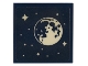 Part No: 3068pb2165  Name: Tile 2 x 2 with White Moon and Stars Pattern (Sticker) - Set 41732