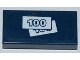 Part No: 3069pb0195  Name: Tile 1 x 2 with 2 '100' Banknotes Pattern (Sticker) - Set 3661