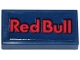 Part No: 3069pb1432  Name: Tile 1 x 2 with 'Red Bull' Logo Pattern (Sticker) - Set 77243
