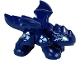 Part No: 3215pb03  Name: Dragon, Baby with 4 Feet and Open Wings with White Eyes and Bright Light Blue Electric Eye Outline and Scales Pattern (Riyu)