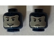 Part No: 3626pb2356  Name: Minifigure, Head Dual Sided Balaclava, Light Nougat Face with Brown Eyebrows, Smile / Stern Pattern