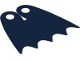 Part No: 39444  Name: Minifigure Cape Cloth with Top Holes and Scalloped 5 Points Bottom (Batman), Long, Teardrop Neck Cut - Spongy Stretchable Fabric