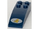 Part No: 44126pb034  Name: Slope, Curved 6 x 2 with Agents Logo, Silver Background Pattern (Sticker) - Set 8634