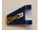 Part No: 44676pb050R  Name: Flag 2 x 2 Trapezoid with Gold and White Armor Pattern Model Right Side (Sticker) - Set 70642