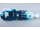 Part No: 53548pb01  Name: Bionicle Toa Inika Leg Lower Section, Marbled White Pattern