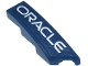 Part No: 5414pb001  Name: Wedge 4 x 1 Right with White 'ORACLE' Logo Pattern (Sticker) - Set 77243