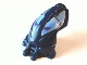 Part No: 57578pb02  Name: Minifigure, Head, Modified Bionicle Toa Mahri Hahli / Nuparu (Hahli Dark Blue Pattern)