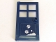 Part No: 60623pb09  Name: Door 1 x 4 x 6 with 4 Panes and Stud Handle with Snow and White Paw Prints Pattern (Sticker) - Set 41323