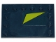 Part No: 6180pb119  Name: Tile, Modified 4 x 6 with Studs on Edges with Lime Triangle on Dark Blue Background Pattern (Sticker) - Set 70835