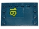 Part No: 6180pb120L  Name: Tile, Modified 4 x 6 with Studs on Edges with Lime '16+' Pattern Model Left Side (Sticker) - Set 70839
