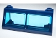 Part No: 6567c03  Name: Windscreen 2 x 6 x 2 Train with Fixed Trans-Light Blue Glass
