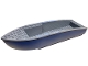 Part No: 6924c01  Name: Boat, Hull Unitary 34 x 10 x 5 1/3 with Dark Bluish Gray Top (6924 / 6922)